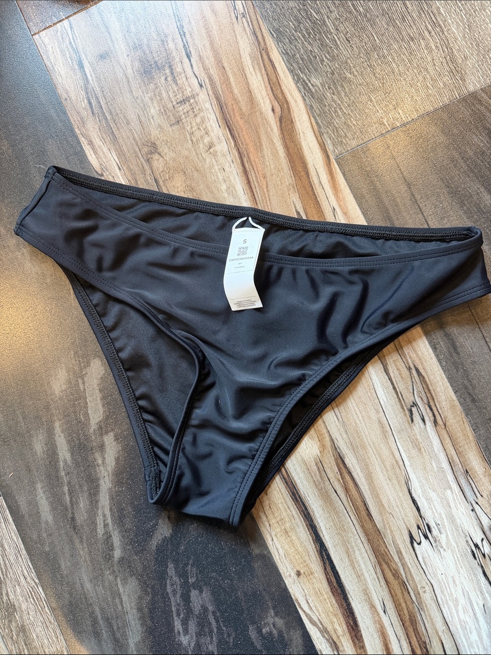 CUPSHE Boho Rhapsody Black Hipster Bikini Bottoms Size S
